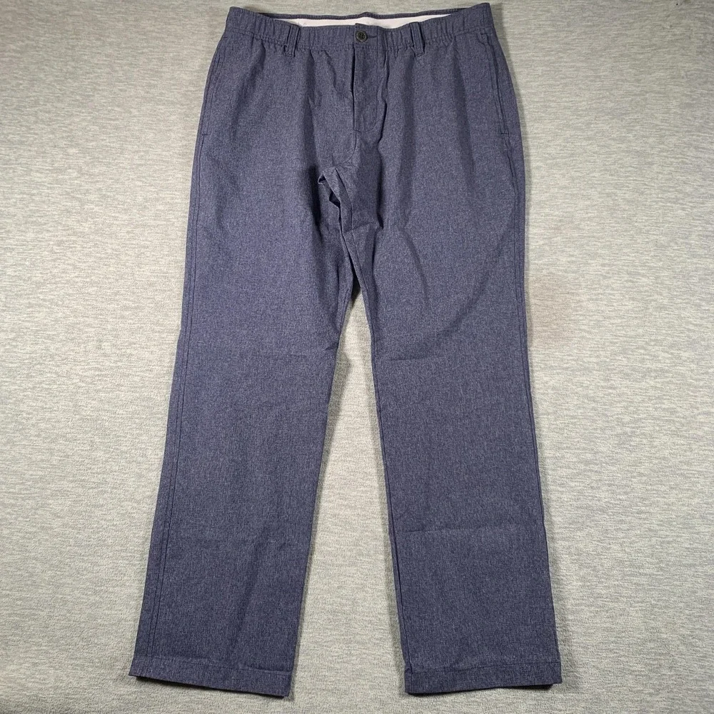 Under Armour Pants Mens 34x30 Blue Golf Lightweight Elastic Waist Performance